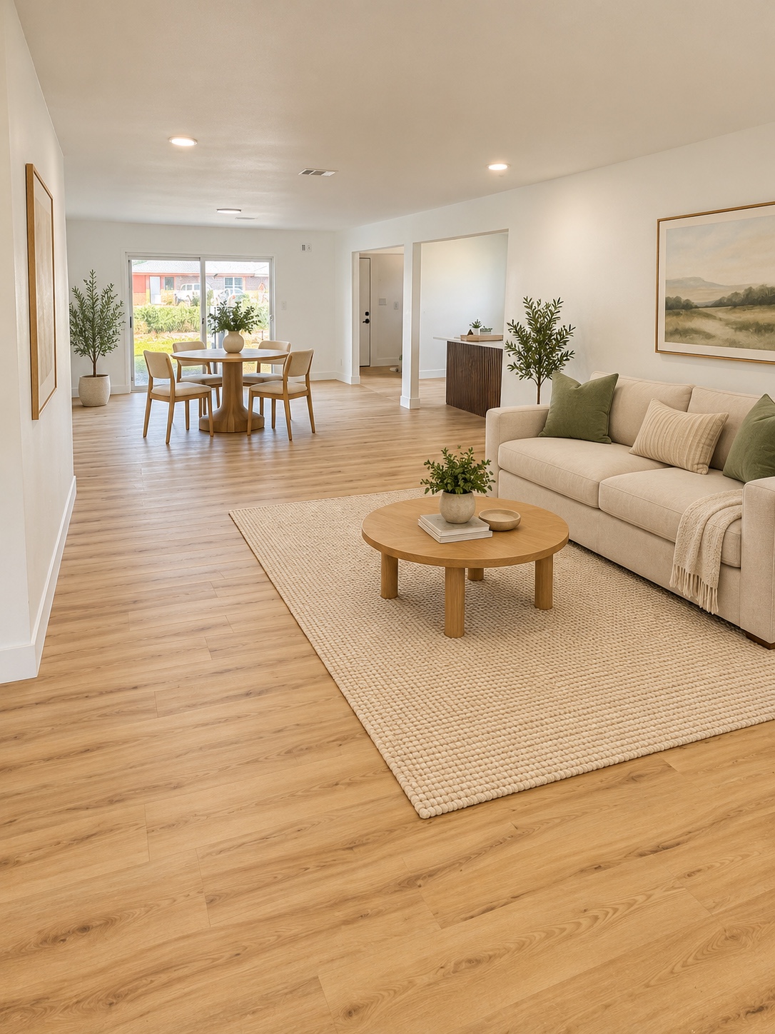 Living and dining area