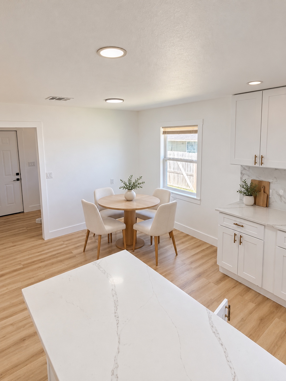 Kitchen and dining area