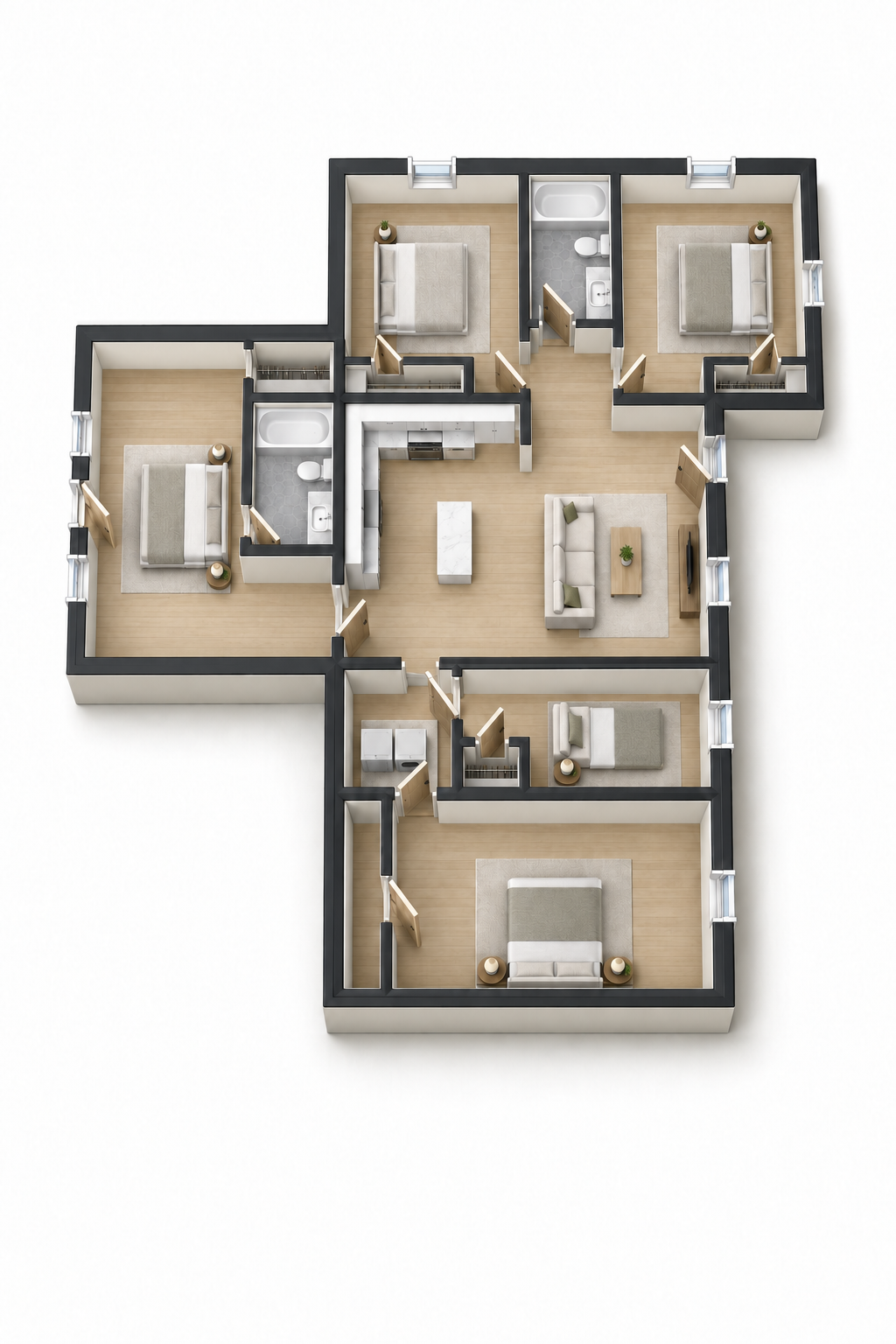 Illustrative 3D layout — 5584 Bigner Rd