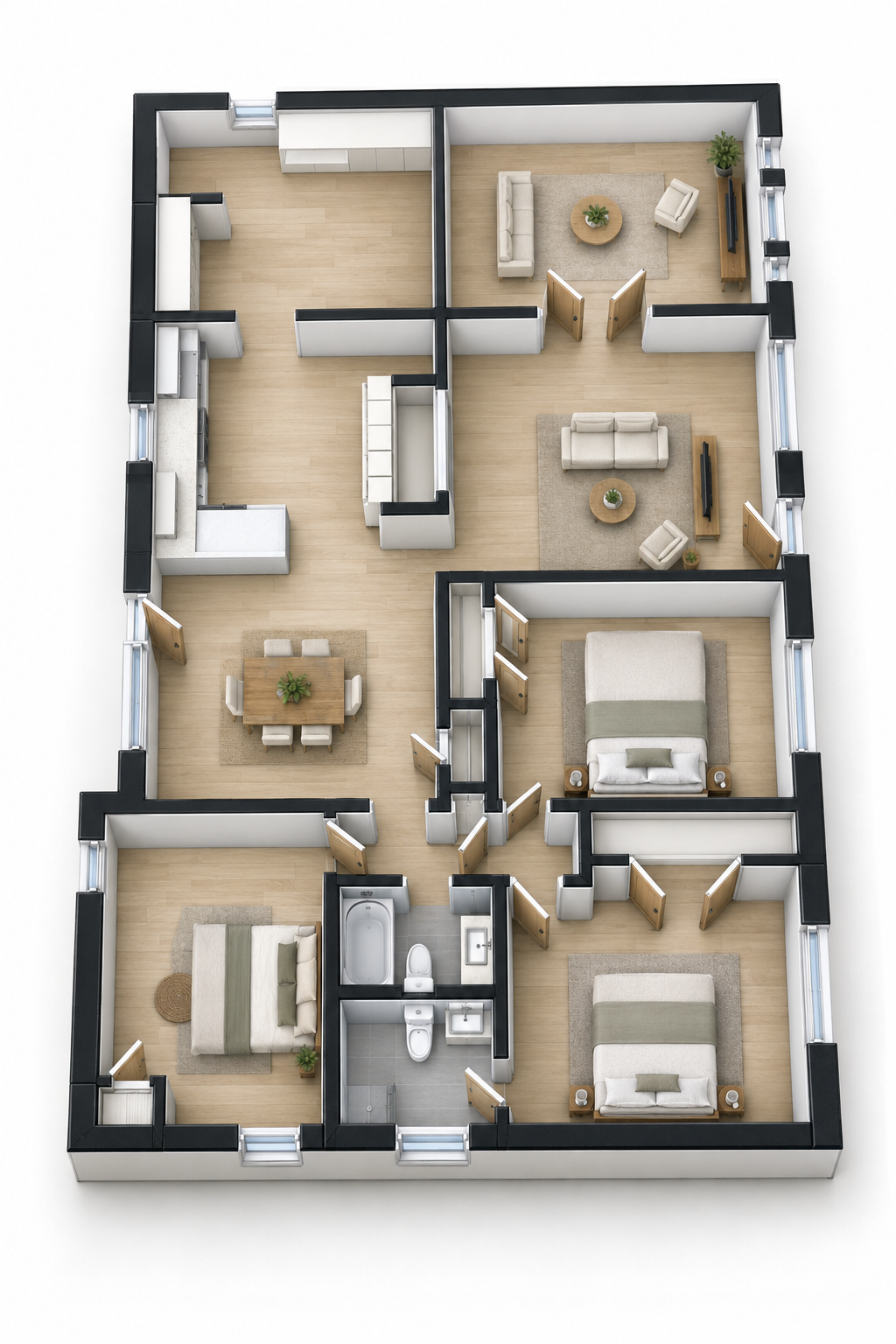 Illustrative 3D layout — 9115 Shepherd