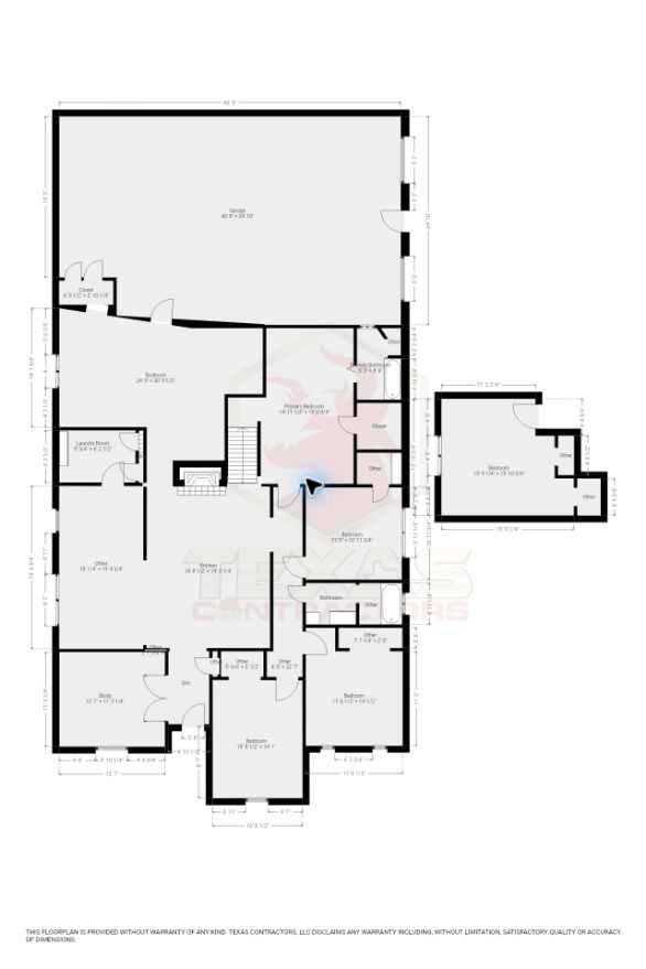 Floor plan with room dimensions — 14103 Waterville Way